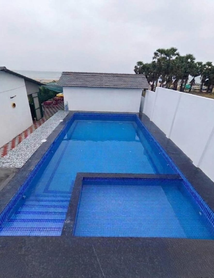 Swimming pool resort near Auro Beach