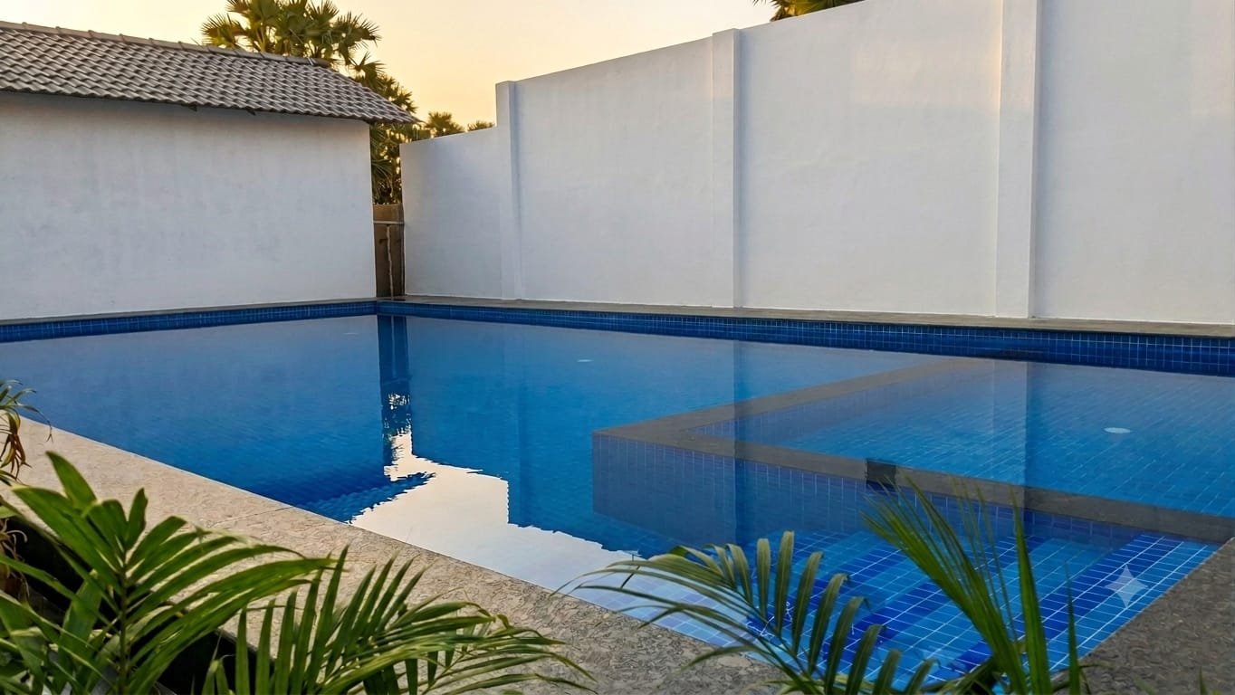 Poolside area at Auro Beach Resort